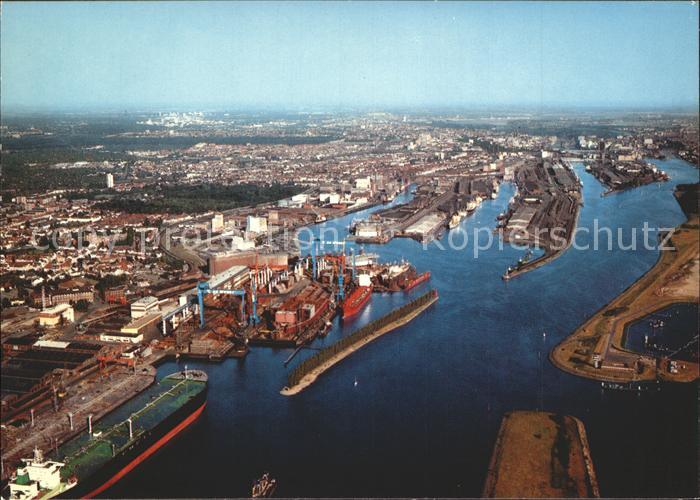 BREMEN  CITY Fliegeraufnahme