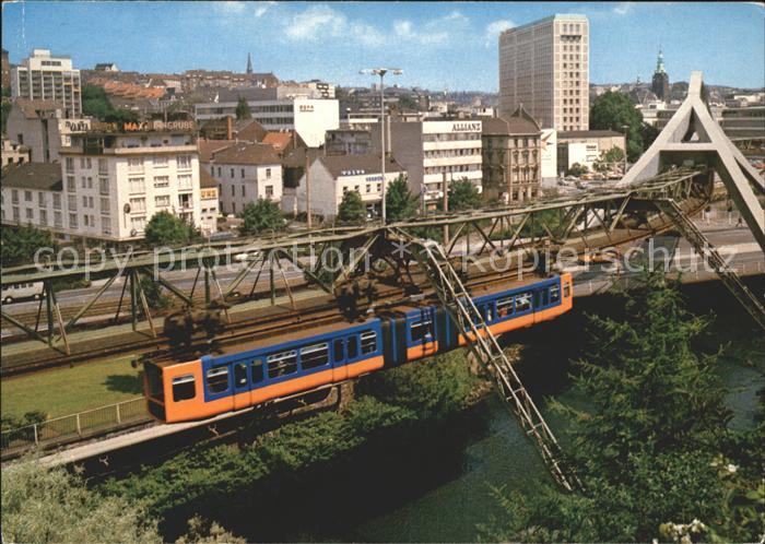 WUPPERTAL NRW Schwebebahn Stadtmitte