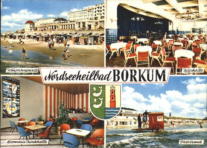 BORKUM Nordseebad Niedersachsen Kurhalle Kurpromenade