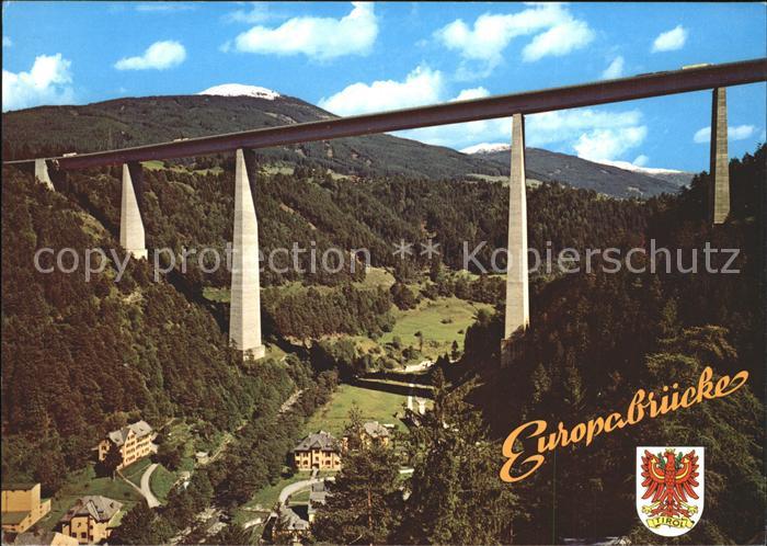 Tirol Region Europabruecke Blick gegen Silltal und Patscherkofel