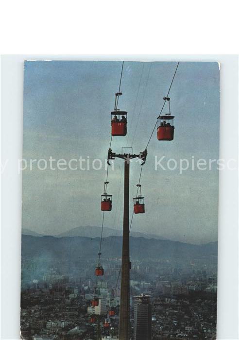Barcelona Cataluna Seilbahn von Montjuich