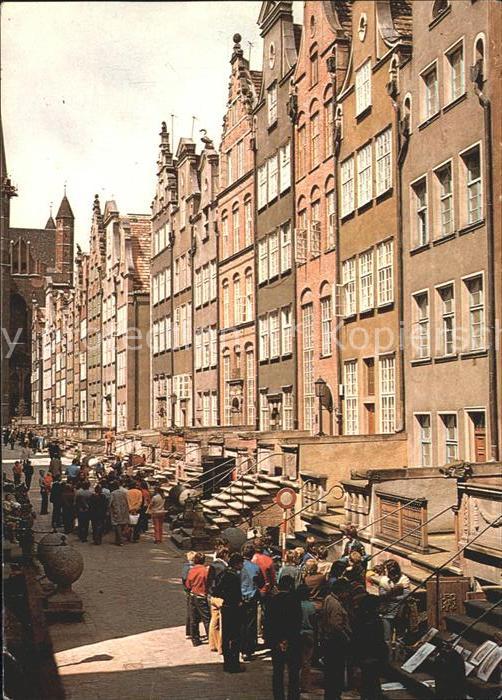 Gdansk Ulica Mariacka alte Giebel-Haeuser