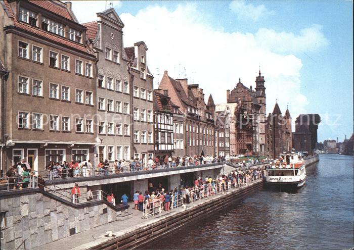 Gdansk Haeuser am Wasser