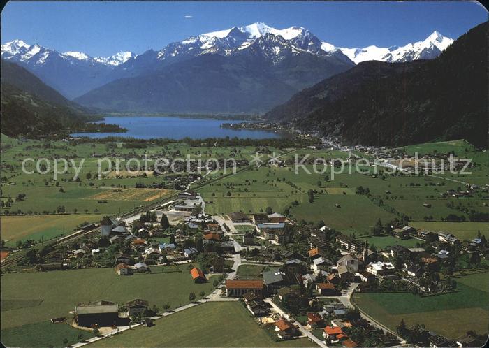 Maishofen mit Zellersee und Kitzsteinhorn Fliegeraufnahme