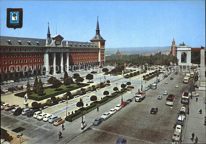 Madrid Spain Arco del Triunfo Flugministierium