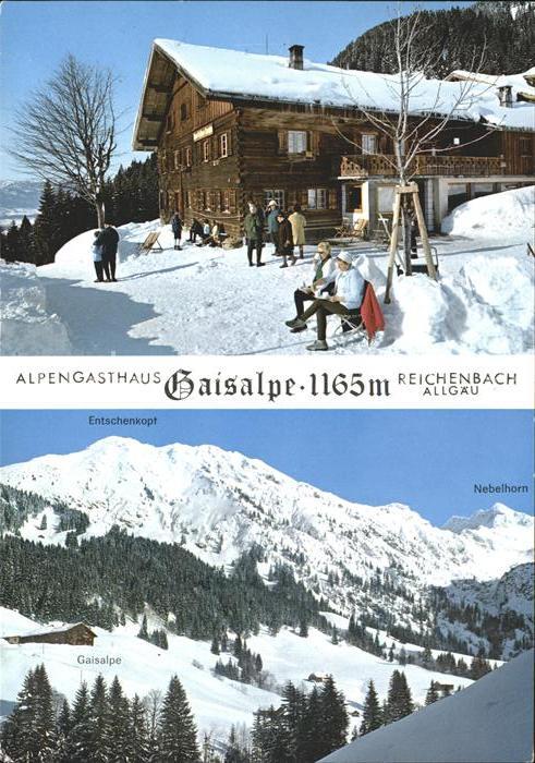 Reichenbach Oberstdorf Alpengasthof Gaisalpe