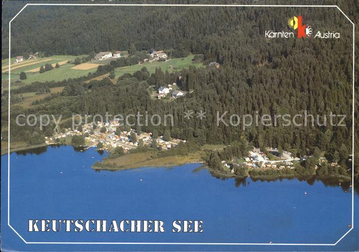 Keutschach See Fliegeraufnahme Camping