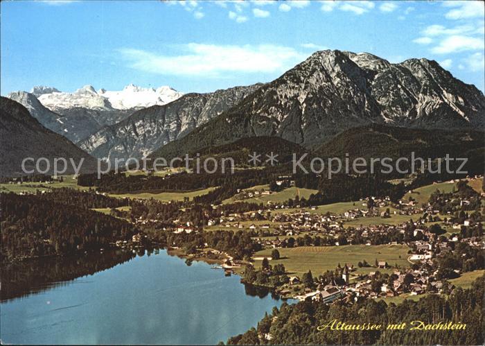 Altaussee Fliegeraufnahme mit Dachstein Sarstein