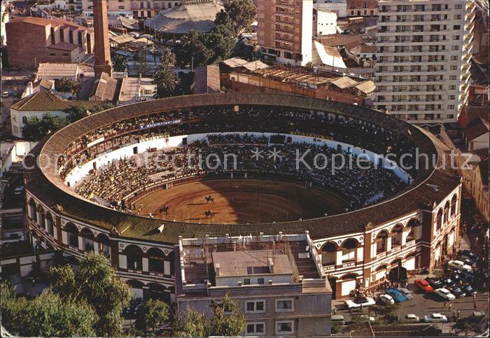 Malaga Andalucia Fliegeraufnahme Plaza de Toros La Malagueta