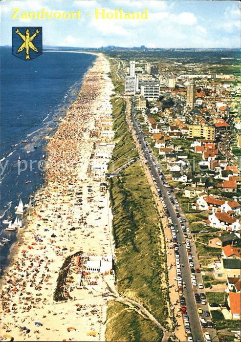Zandvoort Holland Fliegeraufnahme Strand