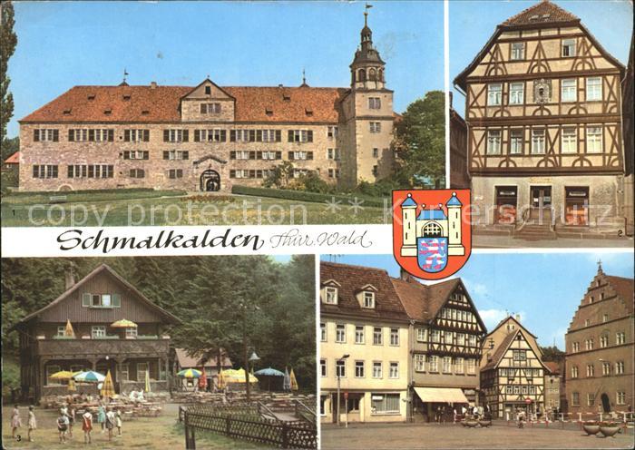 Schmalkalden Thueringen Schloss Wilhelmsburg Lutherhaus Altmarkt