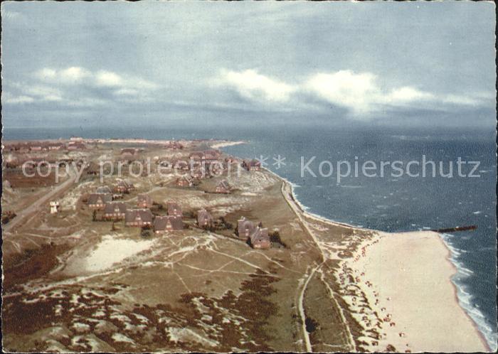 List Sylt Fliegeraufnahme Strand