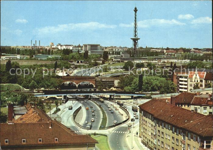 BERLIN  CITY Schnellstrassen und Funkturm