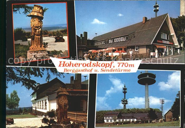 Hoherodskopf Berggasthof und Sendetuerme