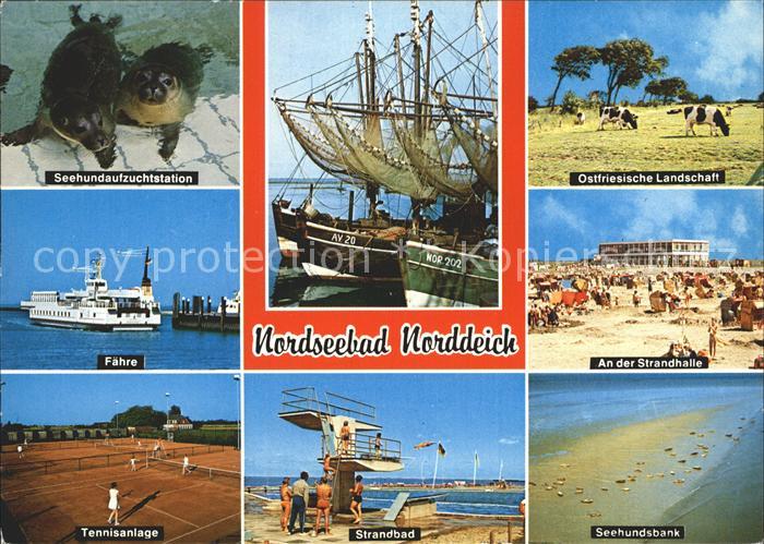 Norddeich Ostfriesland Strandhalle Seehundsbank Tennisplatz