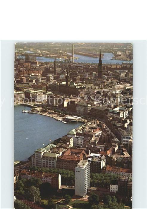 HAMBURG  CITY Fliegeraufnahme Innenstadt Alstr