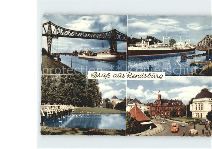 Rendsburg Schleswig-Holstein Bruecke Schiffe