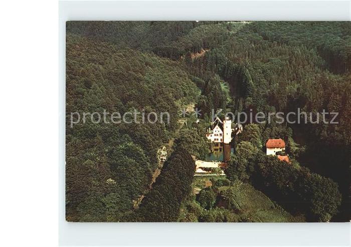 Mespelbrunn Wasserschloss Fliegeraufnahme