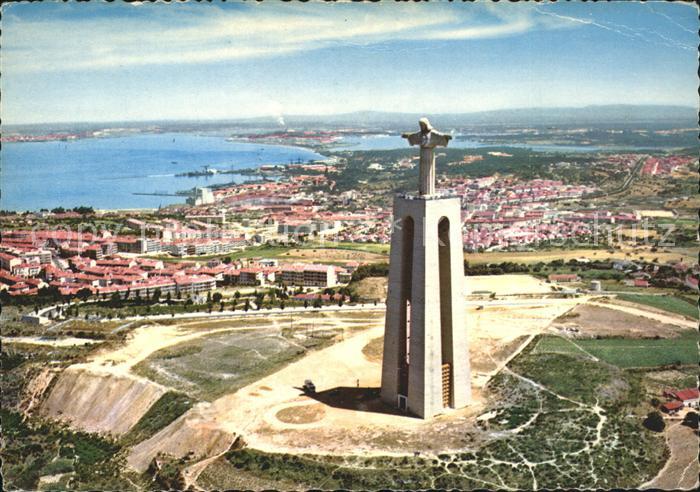 Almada Monument Christ King Fliegeraufnahme
