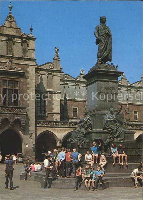 Krakau Krakow Denkmal Adam Mickewitsch
