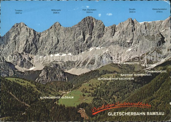 Ramsau Dachstein Steiermark Fliegeraufnahme Torstein Mitterspitz Alpengasthof Gl