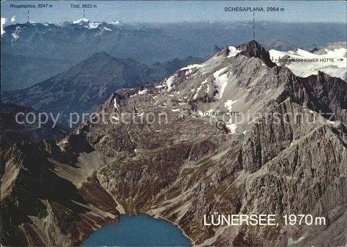 Luenersee Vorarlberg Schesaplana Ringelspitze Toedi Totalhuette