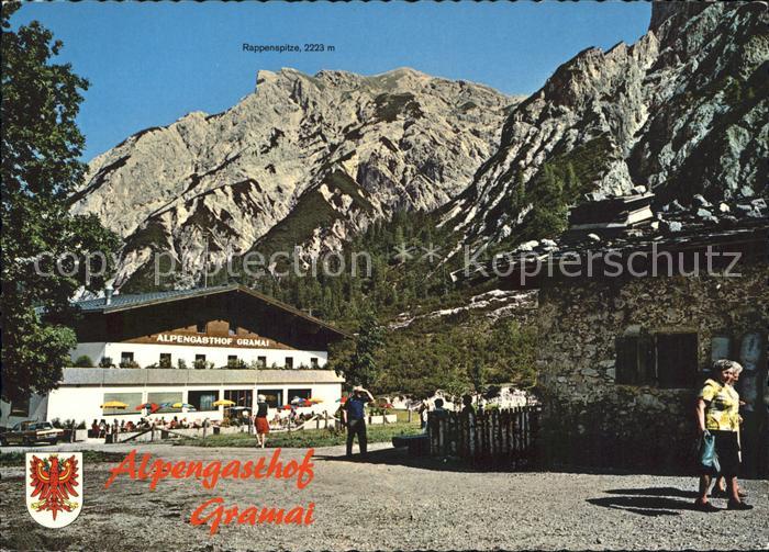 Pertisau Achensee Alpengasthof Gramai Rappenspitze Karwendelgebirge
