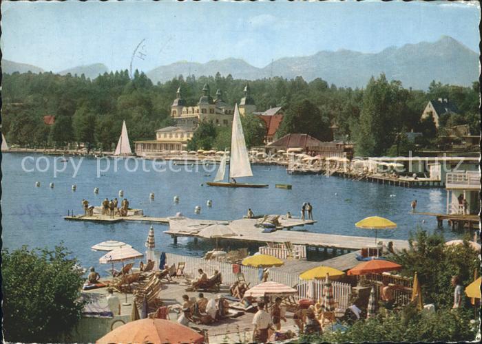 Velden Woerthersee Strandbad Segelboot