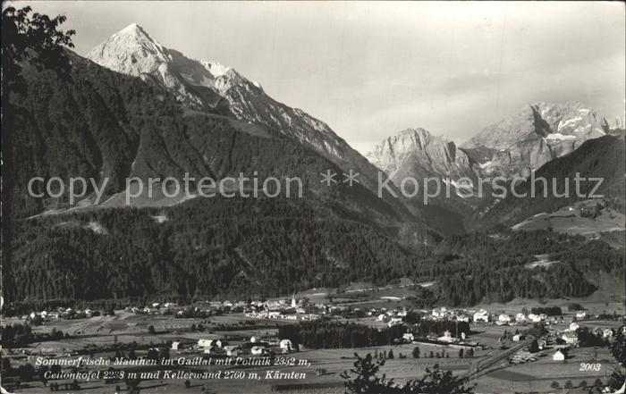 Mauthen Gailtal Polinik Celionkofel Kellerwand