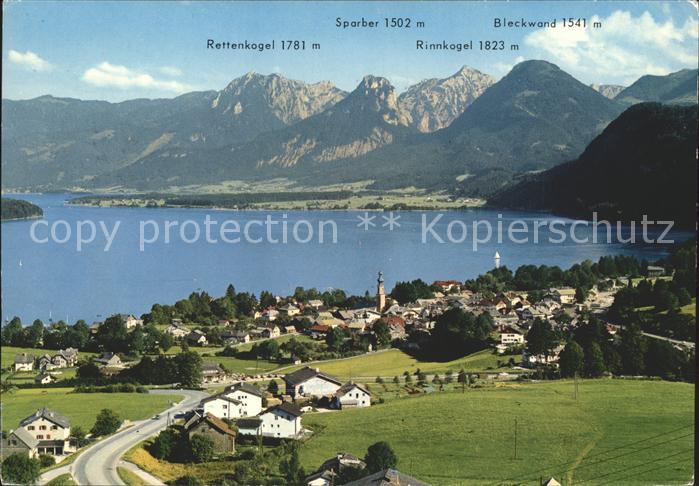 St Gilgen Salzkammergut Rettenkogel Sparber Rinnkogel Bleckwand