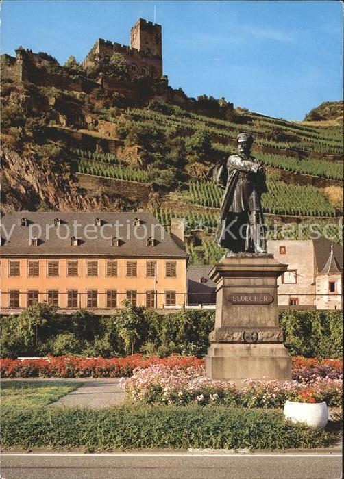 Kaub Bluecherdenkmal Burg Gutenfels