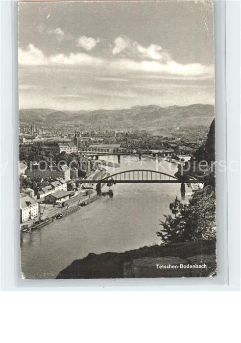 Tetschen-Bodenbach Boehmen Teilansicht Bruecke