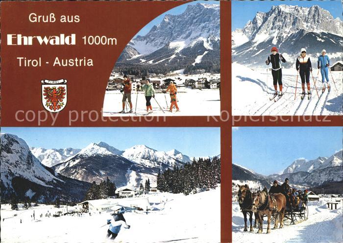 Ehrwald Tirol Lanlauf Pferdeschlitten