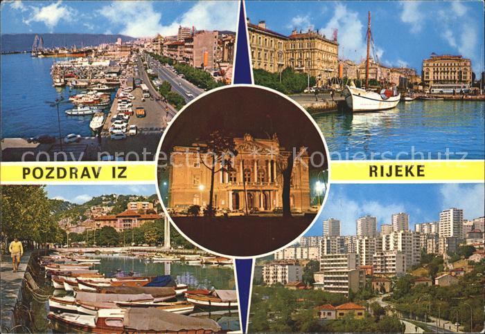 Rijeka Fiume Hafen Hochhaeuser
