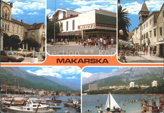 Makarska Dalmatien Altstadt Hafen Strand