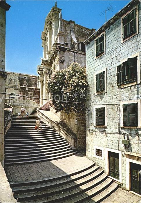 Dubrovnik Ragusa Jesuitenkirche des heiligen Ignatius Treppe