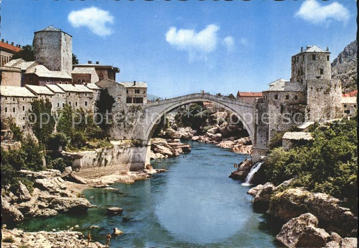 Mostar Moctap alte Steinbruecke