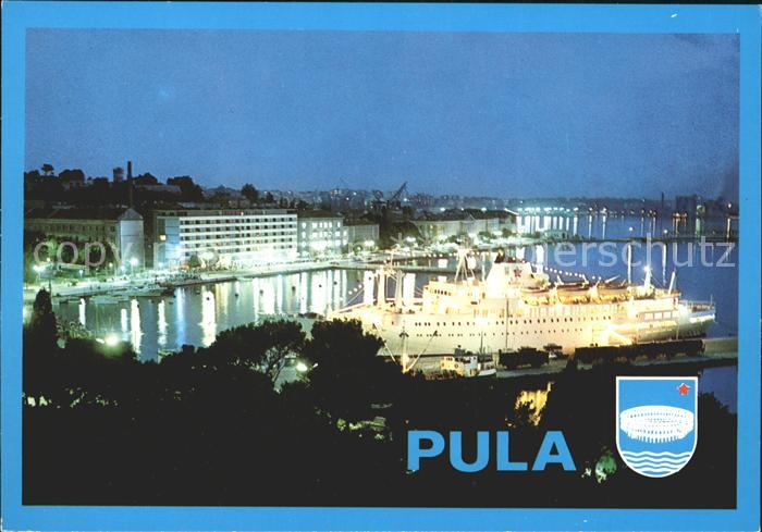 Pola Pula Croatia Hafen Dampfer
