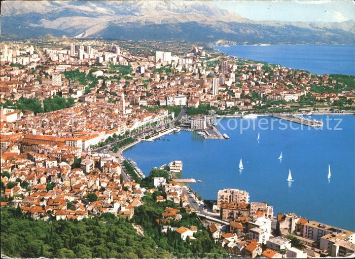 Split Spalato Fliegeraufnahme