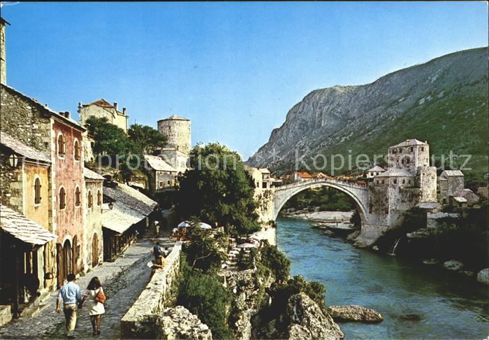 Mostar Moctap alte Steinbruecke