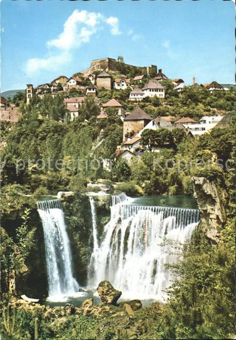 Jajce Bosnien Wasserfall