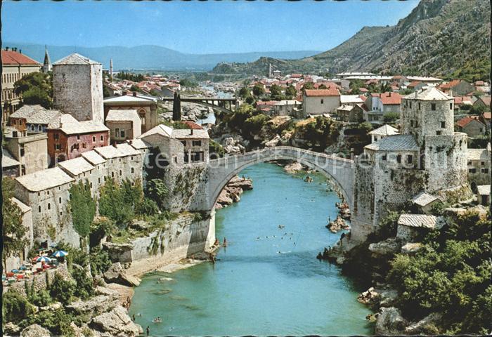 Mostar Moctap alte Steinbruecke