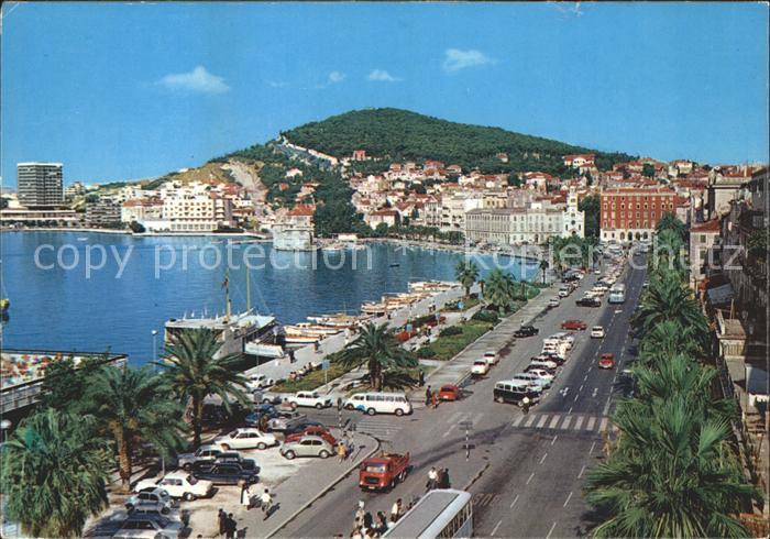 Split Spalato Hafen Promenade