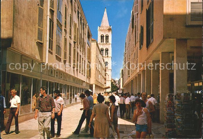 Zadar Zadra Zara Strassenpartie