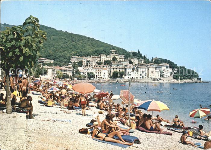 Moscenicka Draga Kroatien Strandleben