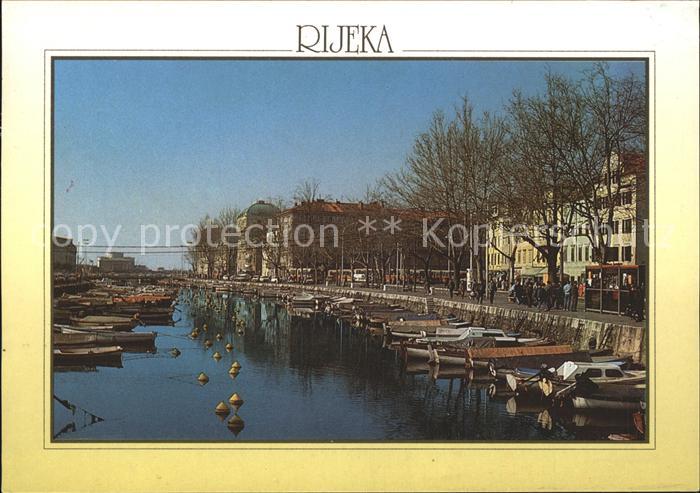 Rijeka Fiume Hafen Boote