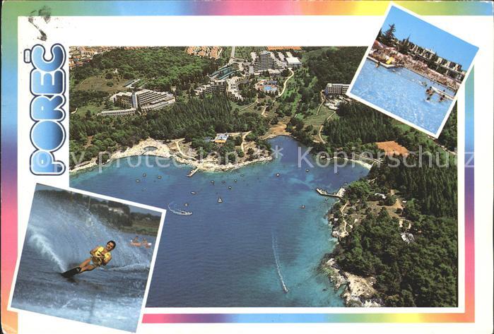 Porec Fliegeraufnahme Hotels Rubin Kristal Diamant Mediteran