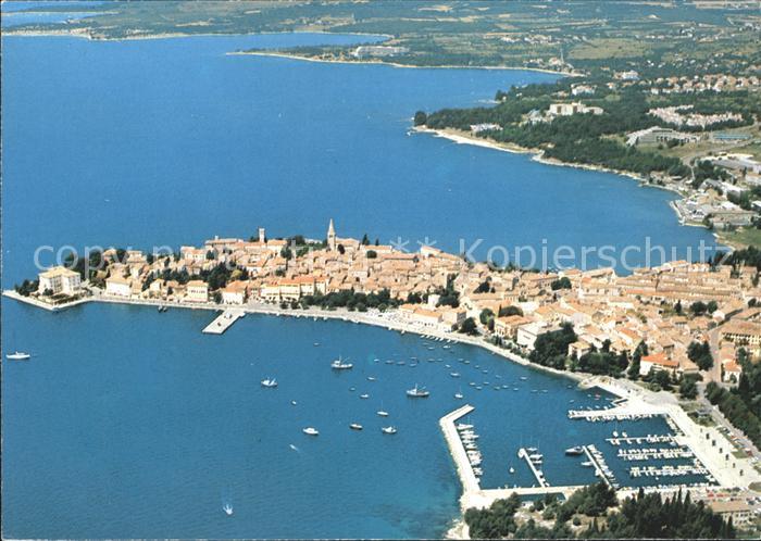 Porec Fliegeraufnahme Hafen