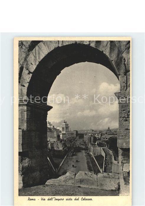 Rom Roma Via dell Impero vista del Colosseo