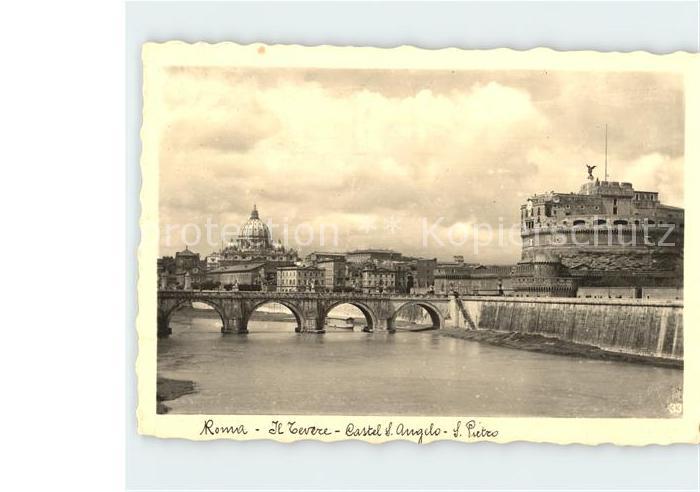 Roma Rom Castel S. Angelo und Petersdom
